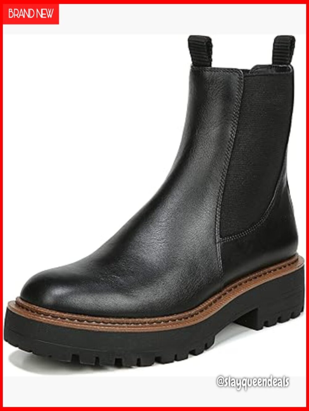 Waterproof Chelsea Boots with Lug Sole, Comfortable Ankle Boots for Casual Wear